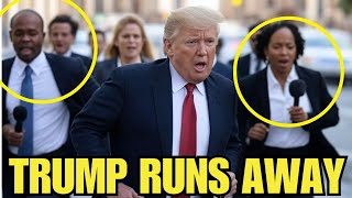 Trump RUNS from REPORTERS ONE DAY After Zelensky DISASTER MEETING [upl. by Rosco77]