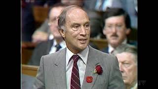 Nov 5 1981 Pierre Trudeau gives an update on the Canadian Charter of Rights and Freedoms [upl. by Atipul62]