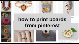 how to print pinterest boards [upl. by Lucky]