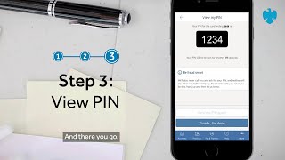 The Barclays app  How to get a PIN reminder [upl. by Asenej]