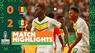 HIGHLIGHTS  Guinea 🆚 Senegal TotalEnergiesAFCON2023  MD3 Group C [upl. by Opportina]