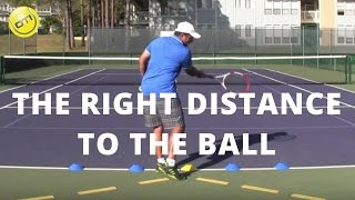 Tennis Tip The Right Distance To The Ball [upl. by Dewar]