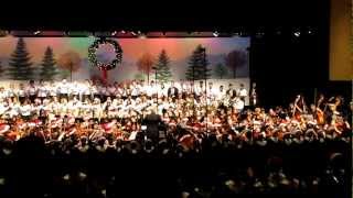 WVHS quotA Christmas Festivalquot at Prism 2012 All band choirs and orchestra [upl. by Dimitry874]