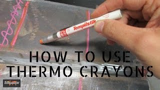 Welding preheat measurement  How to use Thermo crayons [upl. by Ahterod]