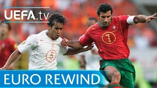 EURO 2004 highlights Portugal 21 Netherlands [upl. by Leahcimnaes199]