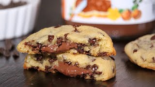 Chocolate Chip Nutella Cookies  How Tasty Channel [upl. by Irehj170]