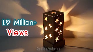 How To Make A Starry Cardboard Lampshade  DIY Home Tutorial [upl. by Eenhat]