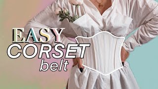 EVERYDAY CORSET style BELT free pattern THISISKACHI DIY [upl. by Salomon]