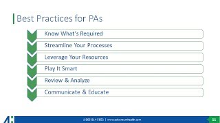 Prior Authorizations Best Practices [upl. by Nadean]