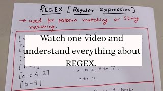 REGEX REGULAR EXPRESSIONS WITH EXAMPLES IN DETAIL  Regex Tutorial [upl. by Kayla]