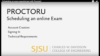 Scheduling an exam appointment with ProctorU [upl. by Ahcsropal]