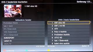 Panasonic TV Sender sortieren [upl. by Niwrud]