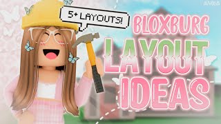 Bloxburg FREE HOUSE LAYOUT IDEAS  5 Layouts  Roblox  auvelva ♡ [upl. by Garibull]