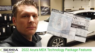 2022 Acura MDX Technology Package Features [upl. by Karim64]