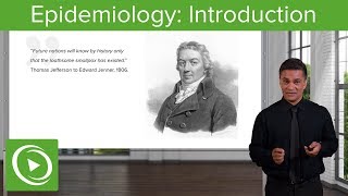 Introduction to Epidemiology History Terminology amp Studies  Lecturio [upl. by Calesta]