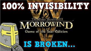 ELDER SCROLLS MORROWIND Is A Perfectly Balanced Game With No Exploits  Excluding Invisibility Only [upl. by Dodie]