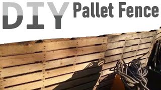 🔨 How to Build a Pallet Fence  Easy Cheap amp Effective [upl. by Ytitsahc]