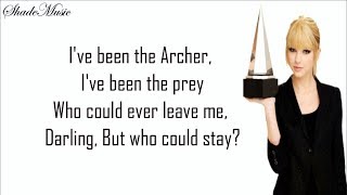 Taylor Swift  The Archer Lyrics [upl. by Aihtebat]