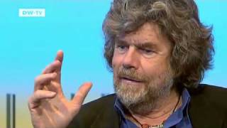 Reinhold Messner Extreme Mountaineer and Author  Talking Germany [upl. by Anegal536]