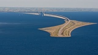 SWEDEN amp DENMARK Øresund Bridge and tunnel [upl. by Tolkan]