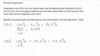 Procent op procent 3 HAVO [upl. by Ofilia]