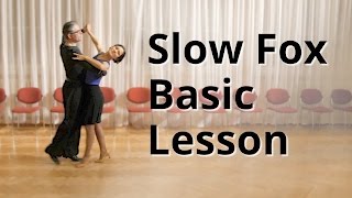 Slow Foxtrot Basic Lesson  Ballroom Dance [upl. by Adelia]