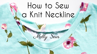 How to Sew a Stretchy Neckband [upl. by Anchie789]