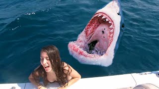 12 Shocking Shark Attacks Caught On Camera [upl. by Oecile184]