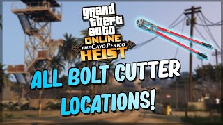 Cayo Perico Heist  ALL BOLT CUTTER LOCATIONS  Gta 5 Online [upl. by Dwane]