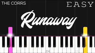 The Corrs  Runaway  EASY Piano Tutorial [upl. by Ynnel]