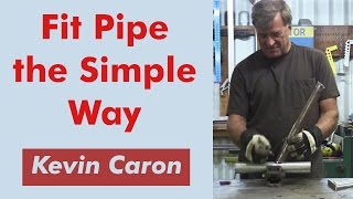 How to Cut Pipe at an Angle Accurately  Kevin Caron [upl. by Ardnaxela]