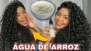 ÁGUA DE ARROZ FAZ O CABELO CRESCER MUITO [upl. by Rodablas]