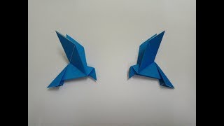 Origami Bird Easy  Folding Instructions Bird Easy [upl. by Irroc]