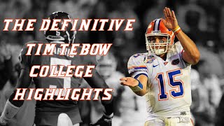 The Definitive Tim Tebow Florida Highlight Reel [upl. by Lubba]