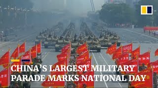 Chinas largest military parade marks National Day [upl. by Scever]