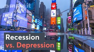 Recession Vs Depression What’s The Difference [upl. by Sokin]