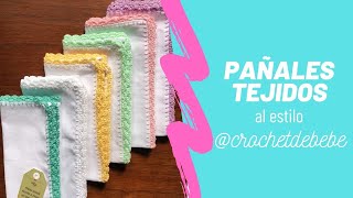 Puntillas o Bordes Tejidos al estilo crochetdebebe [upl. by Llenet]