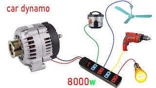 How to turn Car Dynamo into a 220V electric Generator [upl. by Namurt412]