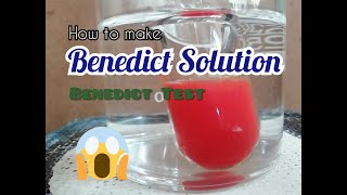 How to make Benedict Solution Benedict reagent [upl. by Aloivaf]