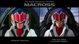 Macross Opening Video • Original amp Bluray Edition Comparison [upl. by Ztirf]