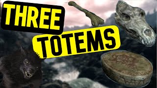 How To Get ALL Three Werewolf Totems  TES V Skyrim [upl. by Ehsom]