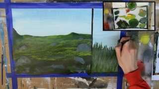 How to Paint Grass 6 Different Ways Acrylic Painting Tutorial [upl. by Davine59]