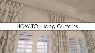 HOW TO CORRECTLY HANG CURTAINS WITH LAUREN NICOLE DESIGNS [upl. by Kaczer]