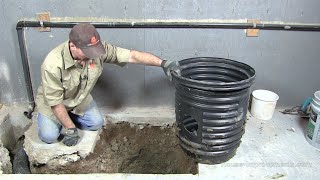 How To Install A Sump Pump Pit [upl. by Kolnick803]