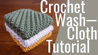 Crochet Diagonal Stitch Textured Washcloth Free Tutorial [upl. by Nimsaj]