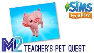 Sims FreePlay  Teachers Pet Quest Tutorial amp Walkthrough [upl. by Heyward775]