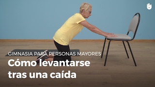 Personas mayores cómo levantarse tras una caída  Gimnasia para personas mayores [upl. by Shear624]