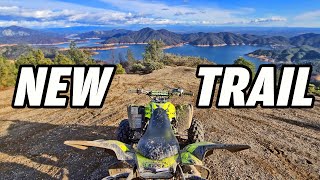 Exploring a NEW TRAIL  Yamaha Raptor 700 Sport Quad Riding TrailBlogger S09E03 [upl. by Rorie]