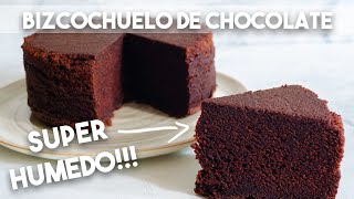 BIZCOCHUELO DE CHOCOLATE SUPER HUMEDO [upl. by Franni]