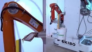 Okibo  wall plastering robot demonstration [upl. by Sorodoeht]